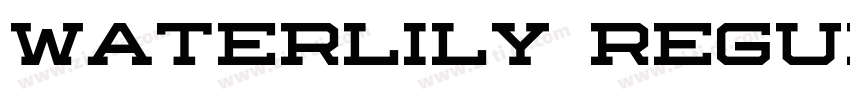 Waterlily Regular字体转换